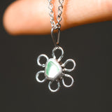 Sea Glass Flower Necklace