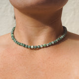 Green Jasper Beaded Necklace