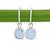 Lilac Sea Glass Hoops