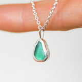 Green Sea Glass Necklace