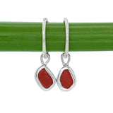 Red Sea Glass Hoops
