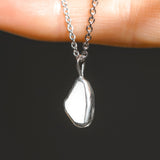 White Sea Glass Necklace