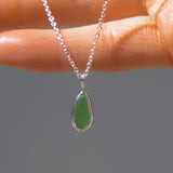 Green Sea Glass Necklace