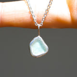 Light Blue Sea Glass Necklace