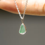 Green Sea Glass Necklace