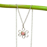 Sea Glass Flower Necklace