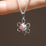 Sea Glass Flower Necklace