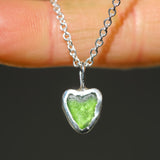Sea Glass Heart Necklace