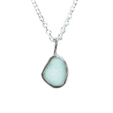Light Blue Sea Glass Necklace