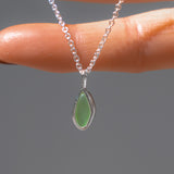 Green Sea Glass Necklace