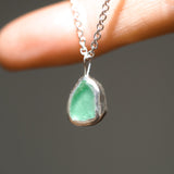 Green Sea Glass Necklace