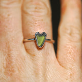 Green Sea Glass Heart - Size N