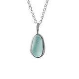 Light Blue Sea Glass Necklace