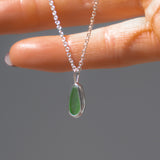 Green Sea Glass Necklace