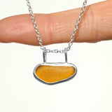 Amber Sea Glass Necklace