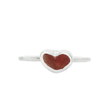 Red Sea Glass Heart - Size T
