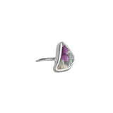 Purple Flower Ring - Size I (i)