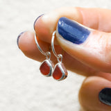 Red Sea Glass Hoops