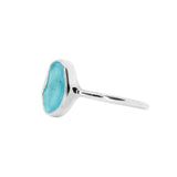 Blue Sea Glass - Size Q