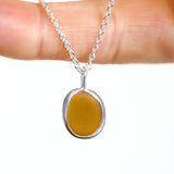 Amber Sea Glass Necklace