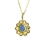 Sea Glass Sun Necklace - Gold Vermeil