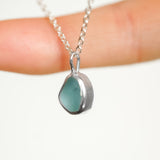 Light Blue Sea Glass Necklace