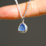 Purple/Blue Sea Glass Necklace