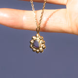 Sea Glass Sun Necklace - Gold Vermeil