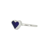 Blue Sea Glass Heart - Size N