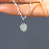 Light Blue Sea Glass Necklace