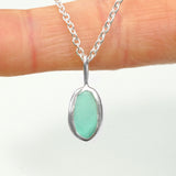 Green Sea Glass Necklace
