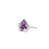 Purple Flower Ring - Size R