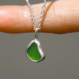 Green Sea Glass Necklace