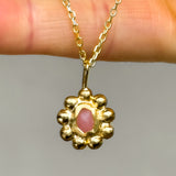 Sea Glass Sun Necklace - Gold Vermeil