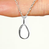 White Sea Glass Necklace