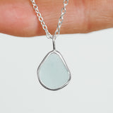 Light Blue Sea Glass Necklace