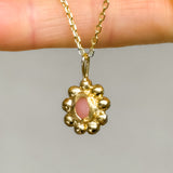 Sea Glass Sun Necklace - Gold Vermeil