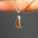 Amber Sea Glass Necklace