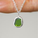 Green Sea Glass Necklace