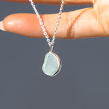 Light Blue Sea Glass Necklace