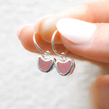 Pink Sea Glass Hearts