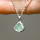 Green Sea Glass Necklace