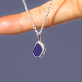 Blue Sea Glass Necklace