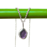 Purple Sea Glass Necklace