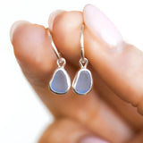 Lilac Sea Glass Hoops