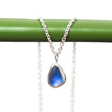 Blue Sea Glass Necklace