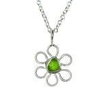 Sea Glass Flower Necklace