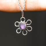 Sea Glass Flower Necklace