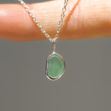 Green Sea Glass Necklace