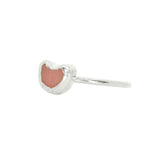 Pink Sea Glass Heart - Size O